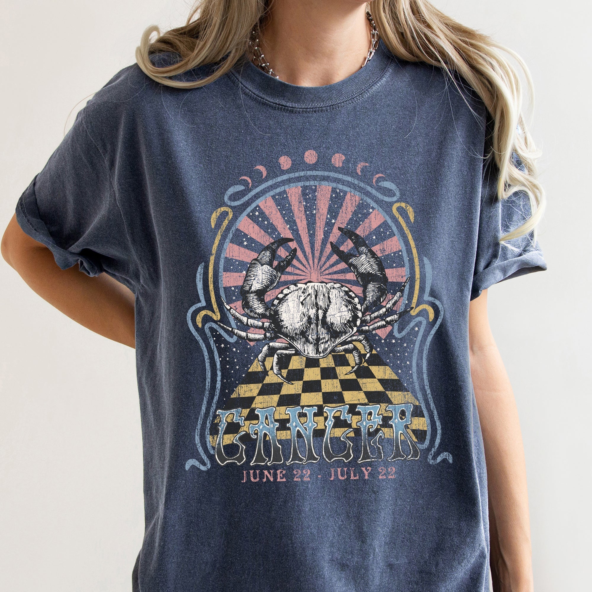 Cancer Zodiac Comfort Colors Tees, Horoscope, Astrology Refinery No. 1