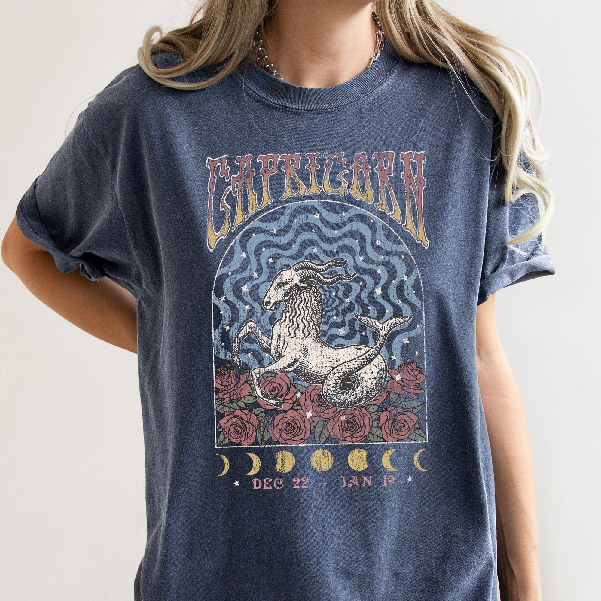 Capricorn Zodiac Comfort Colors Tees, Horoscope, Astrology Refinery No. 1