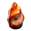 Carnelian Agate Crystal Flame Hand Carved Sacral Chakra Crystal Destiny