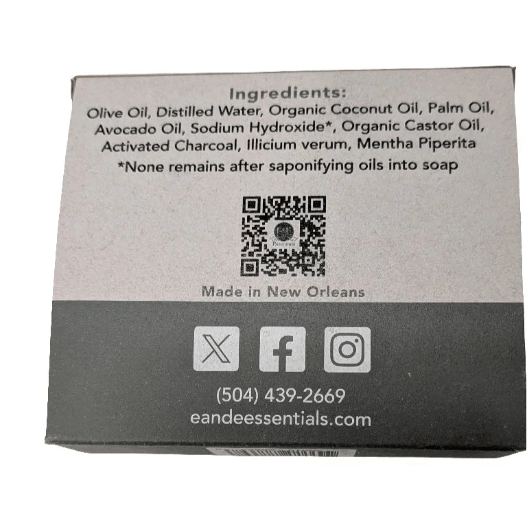 Charcoal Bar Soap E & E Essentials