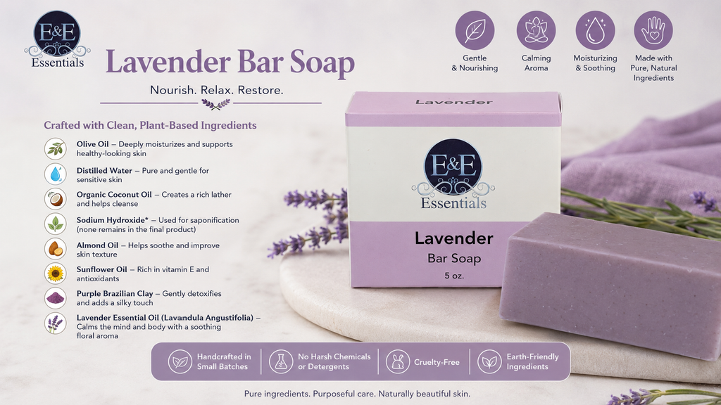 Lavender Bar Soap E & E Essentials
