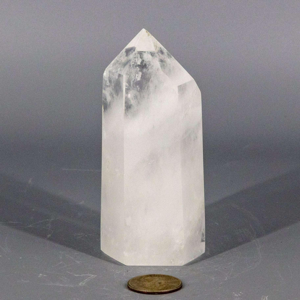Clear Quartz Crystal Tower Polished Crown Chakra Stone Crystal Destiny
