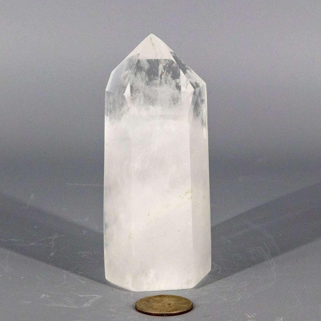Clear Quartz Crystal Tower Polished Crown Chakra Stone Crystal Destiny