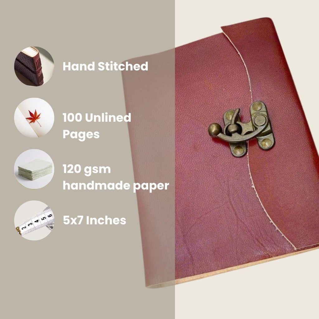 Latch Handmade Leather Journal Soothi