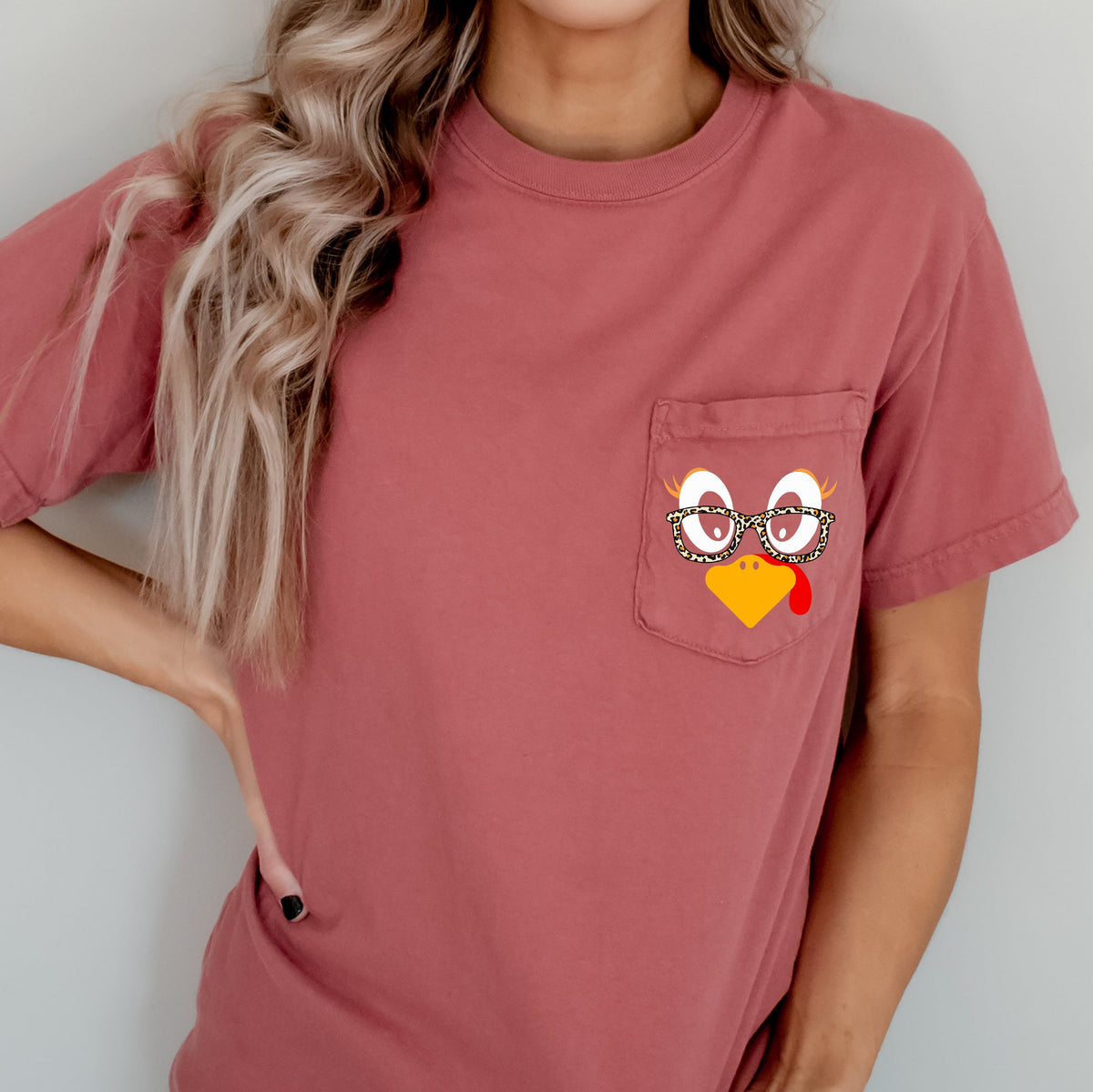 Cute Turkey, Teacher, Thanksgiving School Spirit Vintage Fall Print Comfort Colors Tee Refinery No. 1