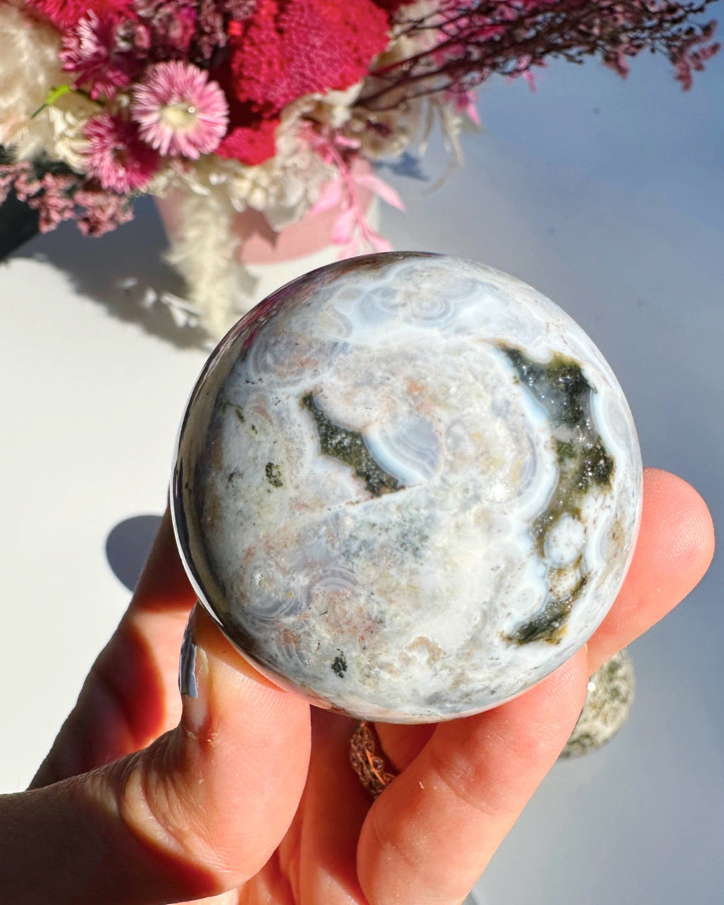 Ocean Jasper Sphere Baltic Mermaid