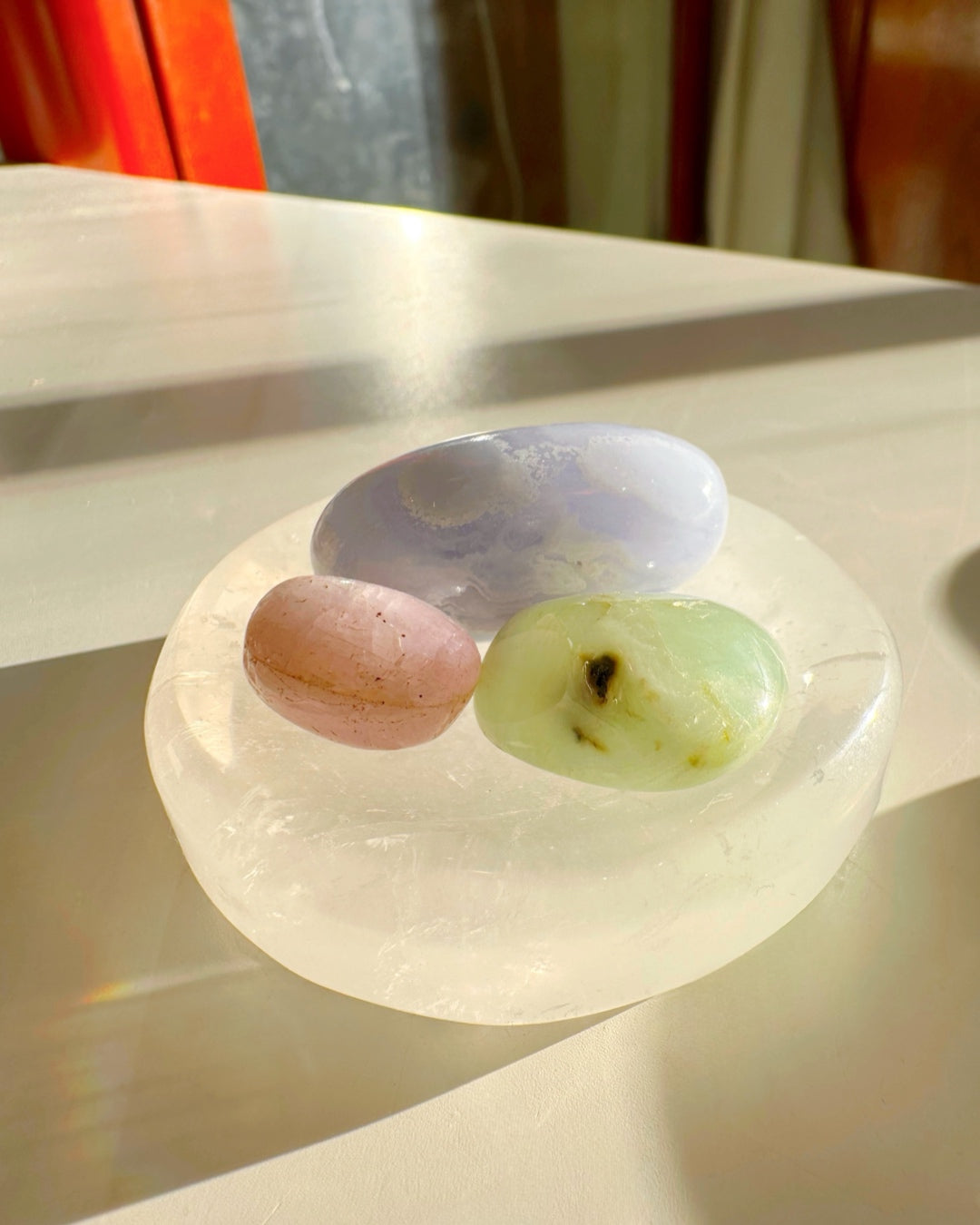 Clear Quartz Sphere Stand/Small Dish Baltic Mermaid
