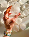 Clear Quartz Sphere Stand/Small Dish Baltic Mermaid