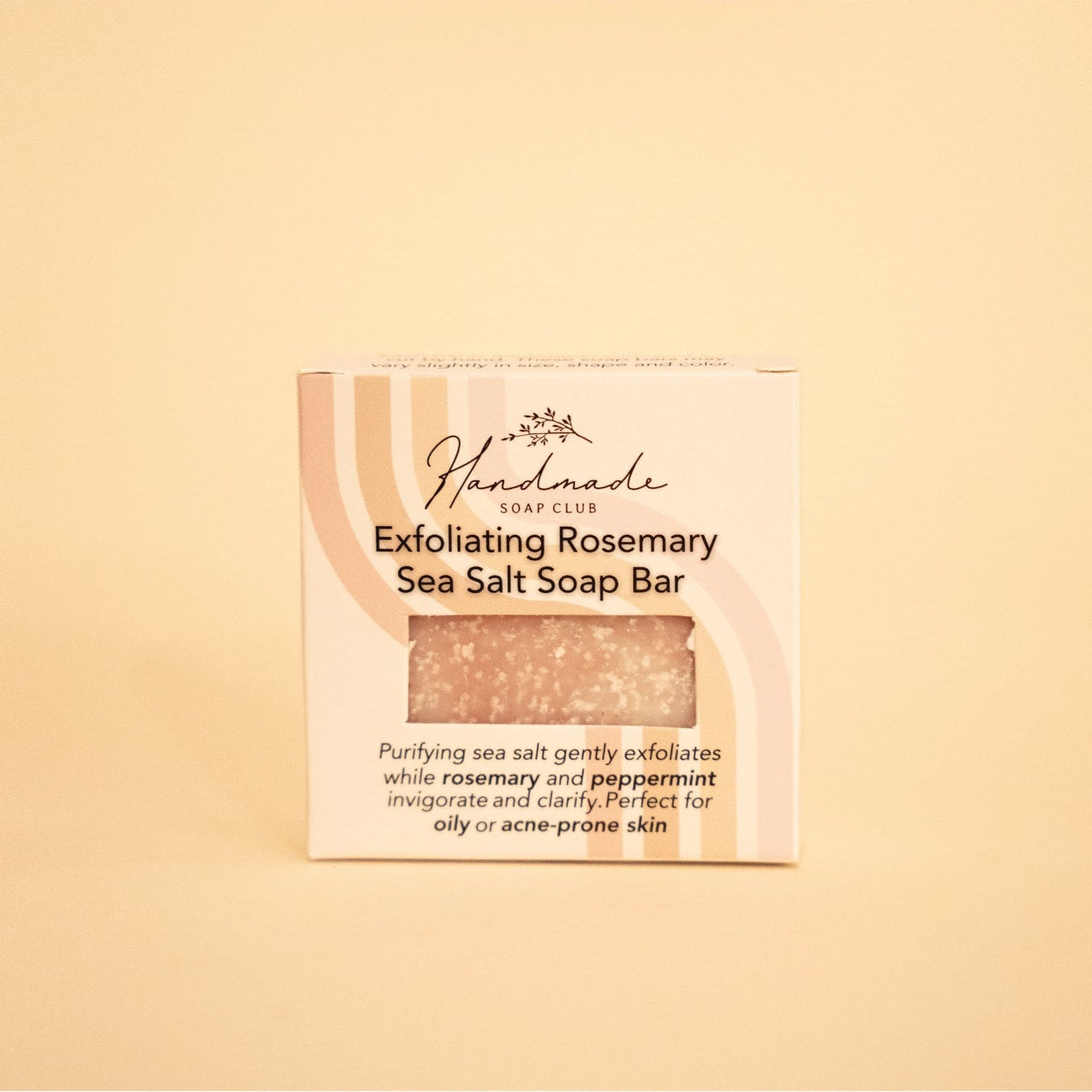 Exfoliating Rosemary Sea Salt Soap Bar Handmade Soap Club