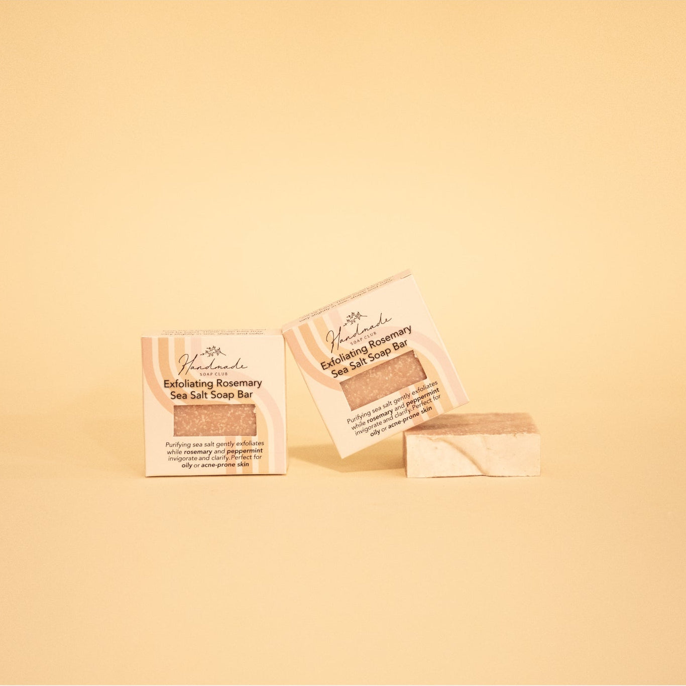 Exfoliating Rosemary Sea Salt Soap Bar Handmade Soap Club