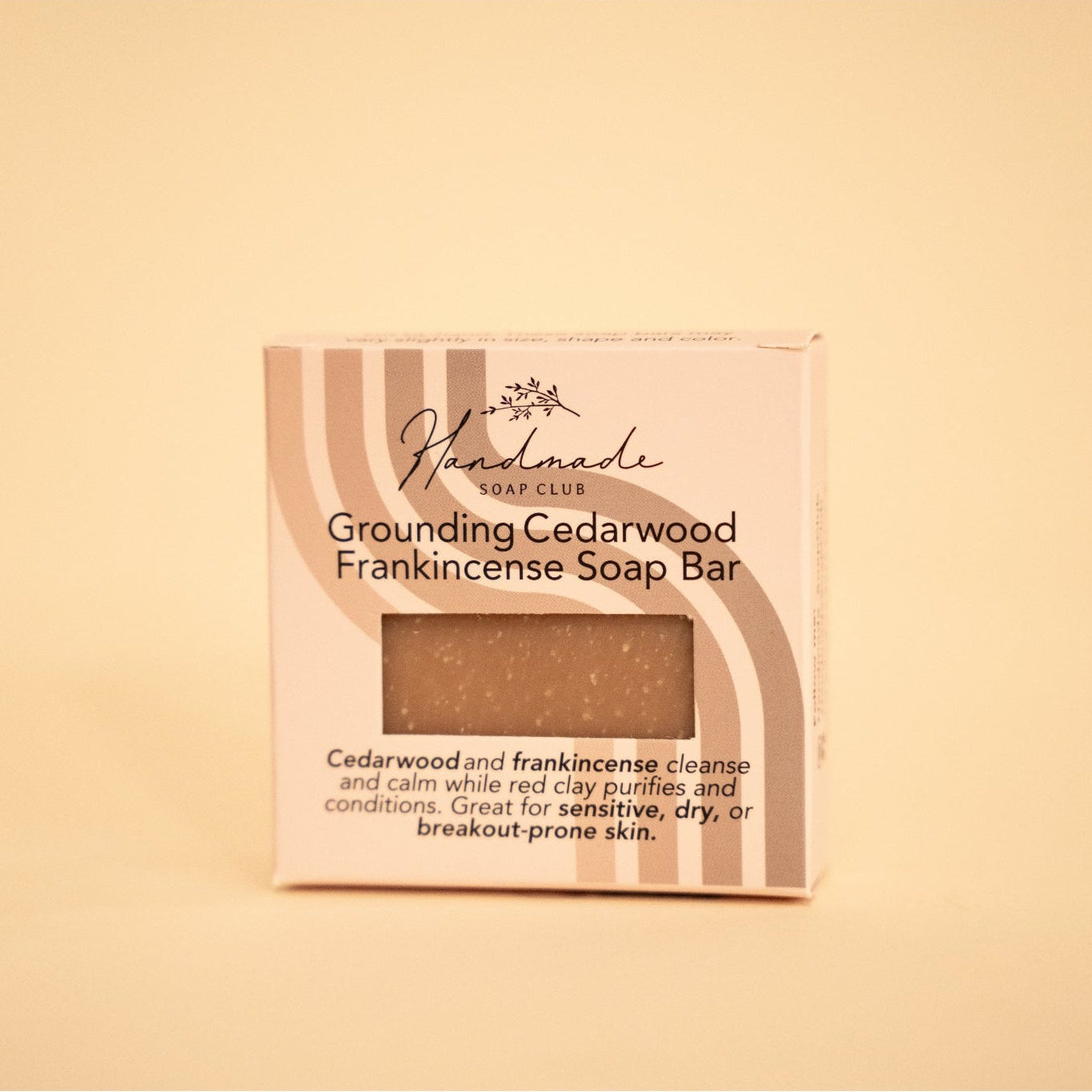 Grounding Cedarwood Frankincense Soap Bar Handmade Soap Club