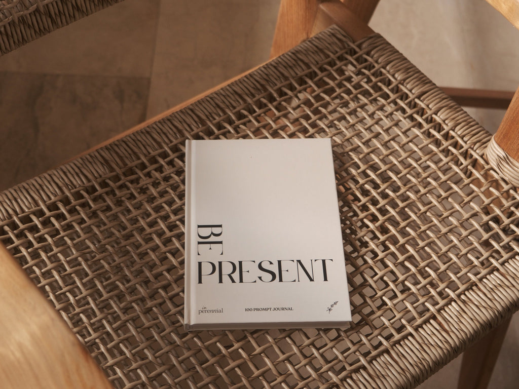 Be Present - 100 Guided Prompt Journal (Beige)