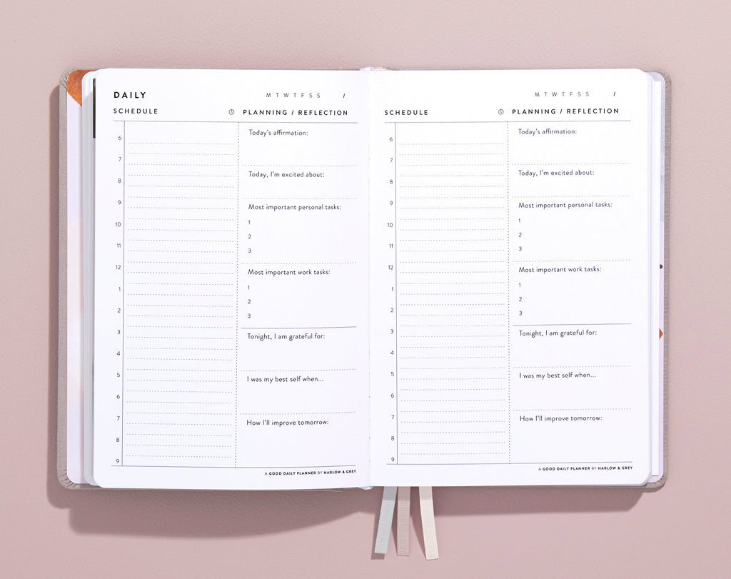 A Good Daily Planner (6-months undated) Harlow & Grey