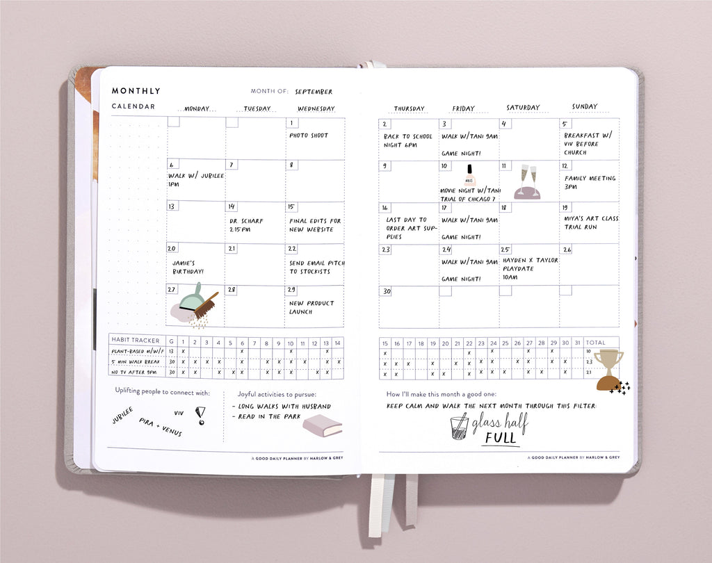 A Good Daily Planner (6-months undated) Harlow & Grey