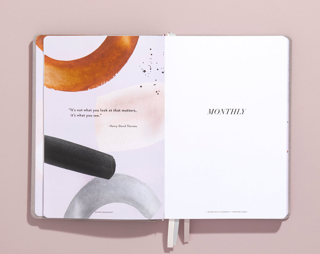 A Good Daily Planner (6-months undated) Harlow & Grey