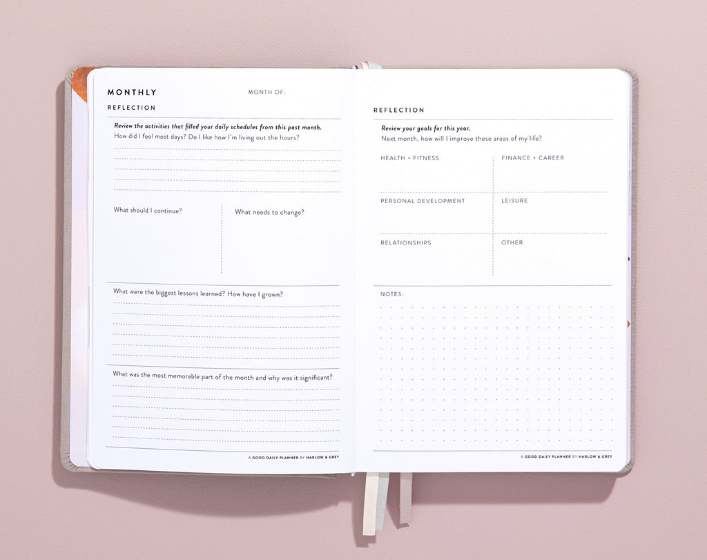 A Good Daily Planner (6-months undated) Harlow & Grey