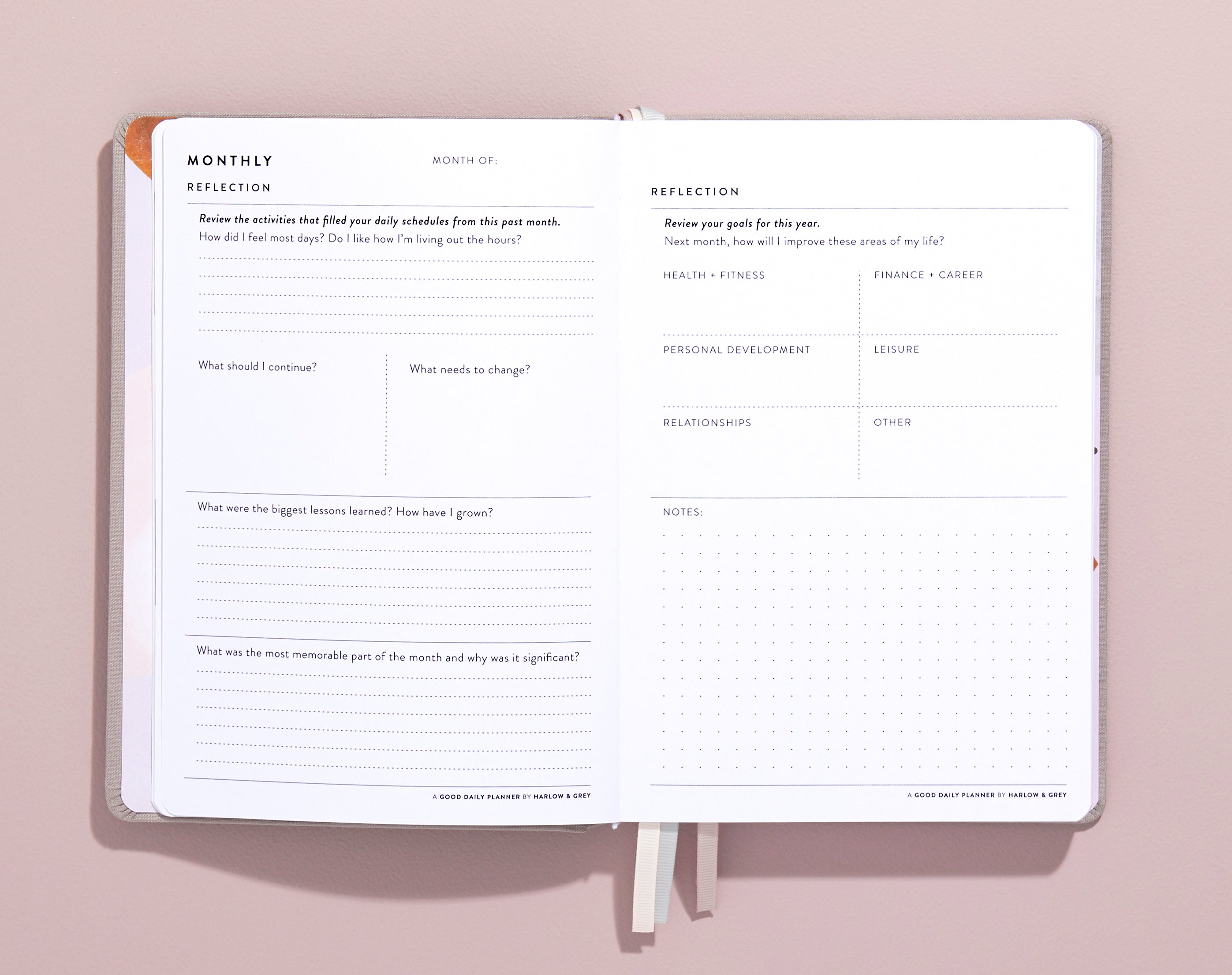 A Good Daily Planner (6-months undated) Harlow & Grey
