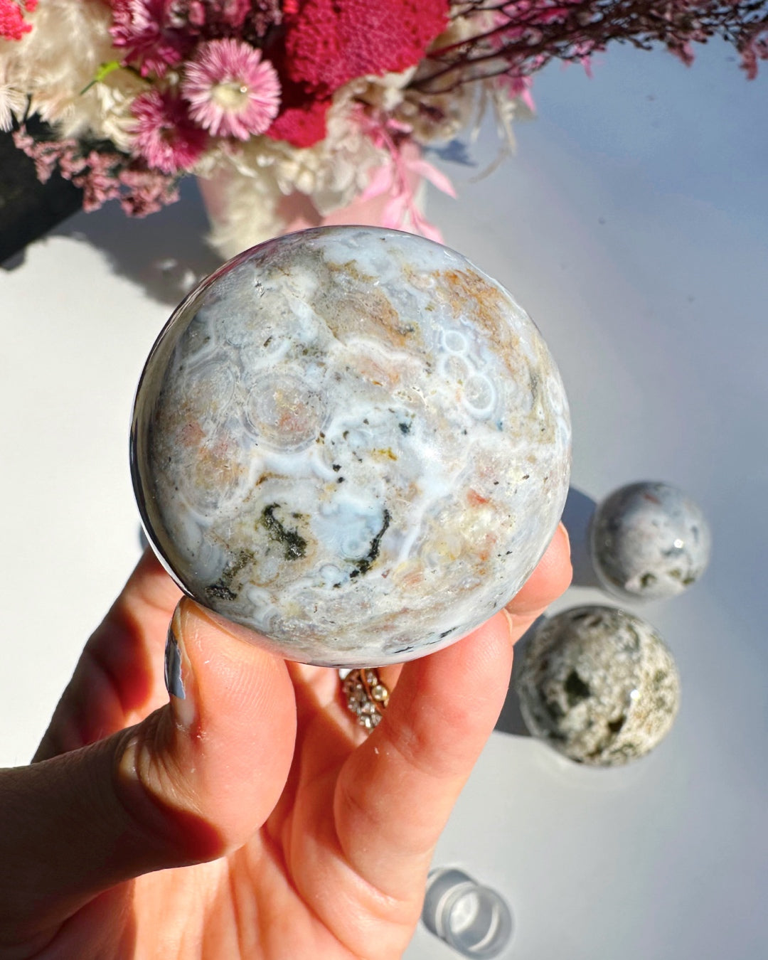 Ocean Jasper Sphere Baltic Mermaid