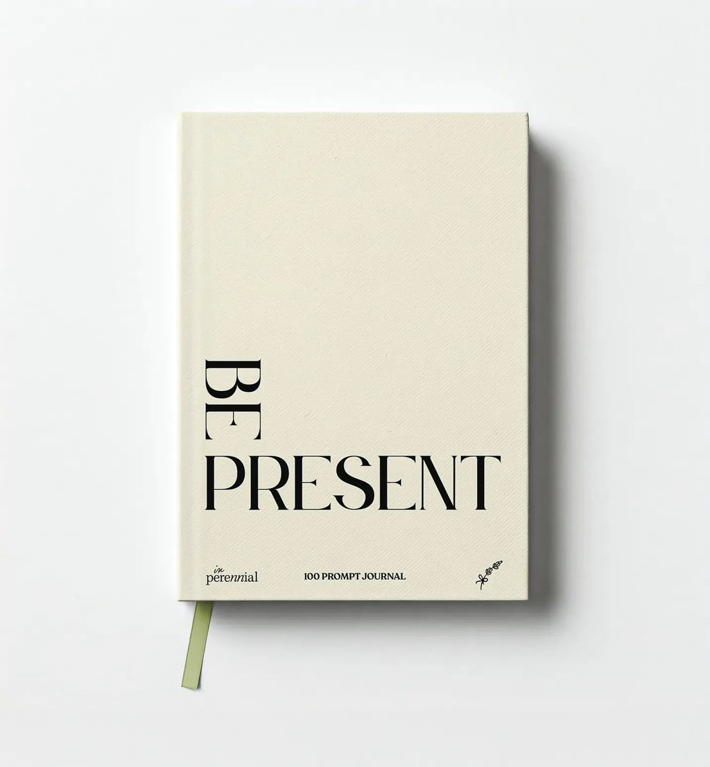 Be Present - 100 Guided Prompt Journal (Beige)