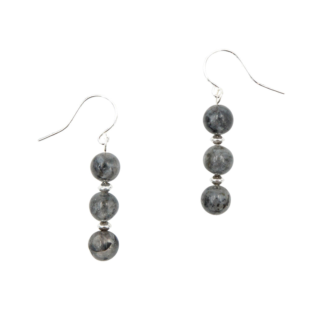 Stacked Black Moonstone Earth Song Jewelry