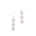 Stacked Rose Quartz Earrings Earth Song Jewelry