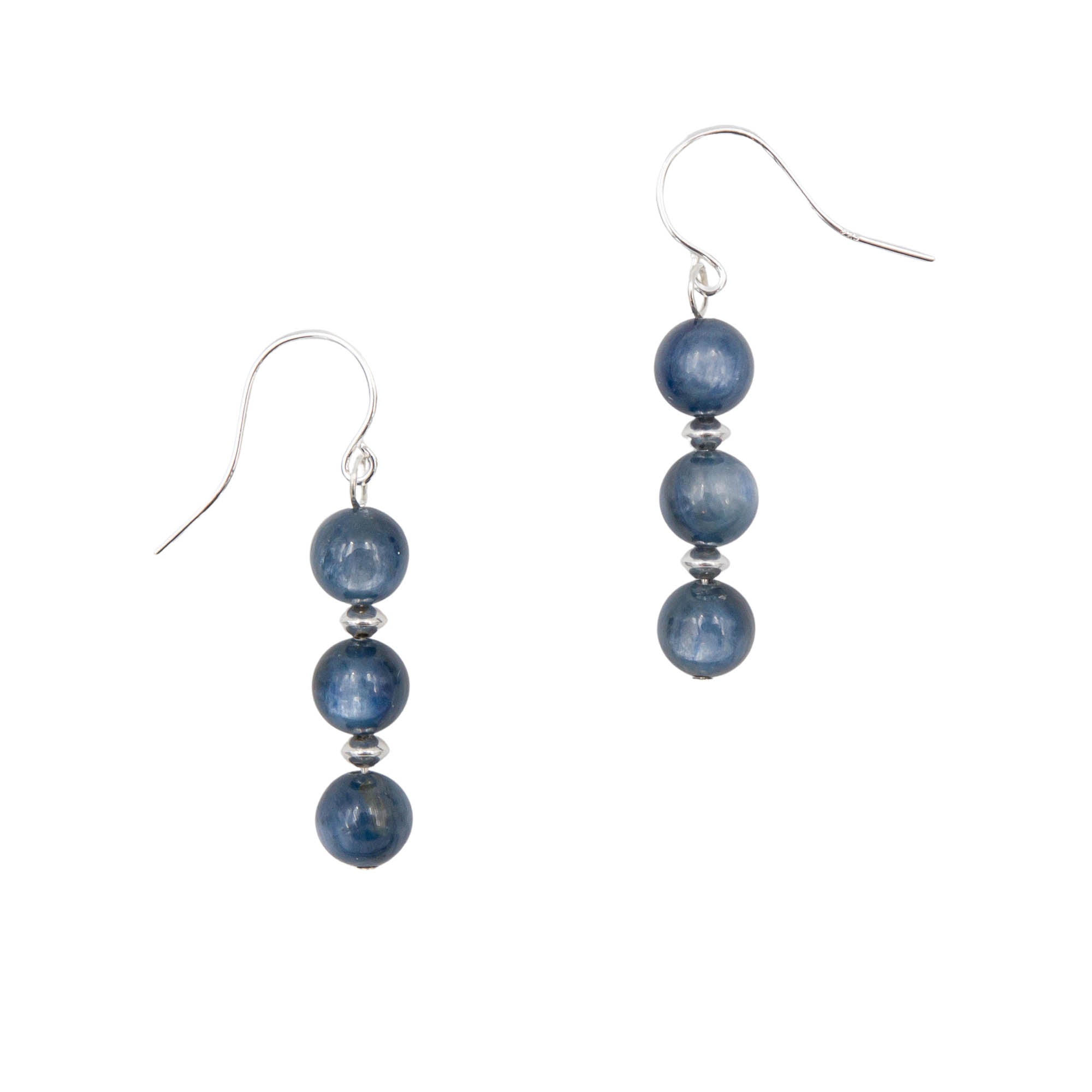 Stacked Blue Kyanite Earrings Earth Song Jewelry