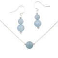 Blue Sky Aquamarine ~ Necklace & Earrings Set Earth Song Jewelry