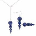 Lapis Lazuli Pendulums - Necklace & Earrings Set Earth Song Jewelry