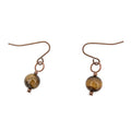 Tiger Eye Solitaire Earrings Earth Song Jewelry