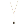 Gold Labradorite Y-style Necklace Earth Song Jewelry
