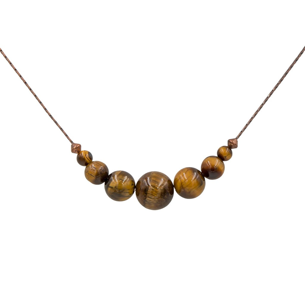 Tiger Eye On Copper Necklace Earth Song Jewelry