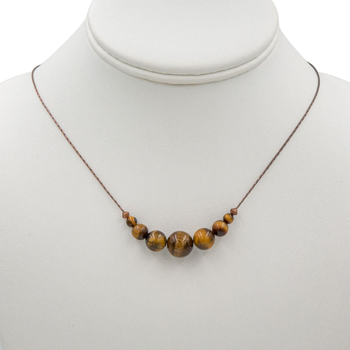 Tiger Eye On Copper Necklace Earth Song Jewelry