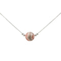 Rhodochrosite Solitaire Necklace Earth Song Jewelry