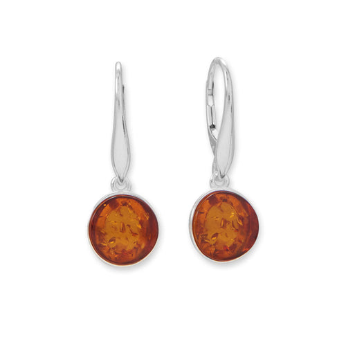 Baltic Amber Leverback Earrings Earth Song Jewelry