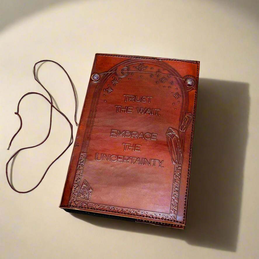 Trust the Wait Embossed Refillable Journal | Eco-Friendly & Inspirational Soothi