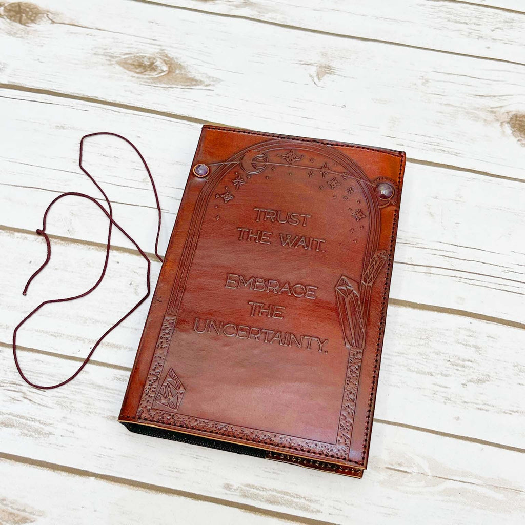 Trust the Wait Embossed Refillable Journal | Eco-Friendly & Inspirational Soothi
