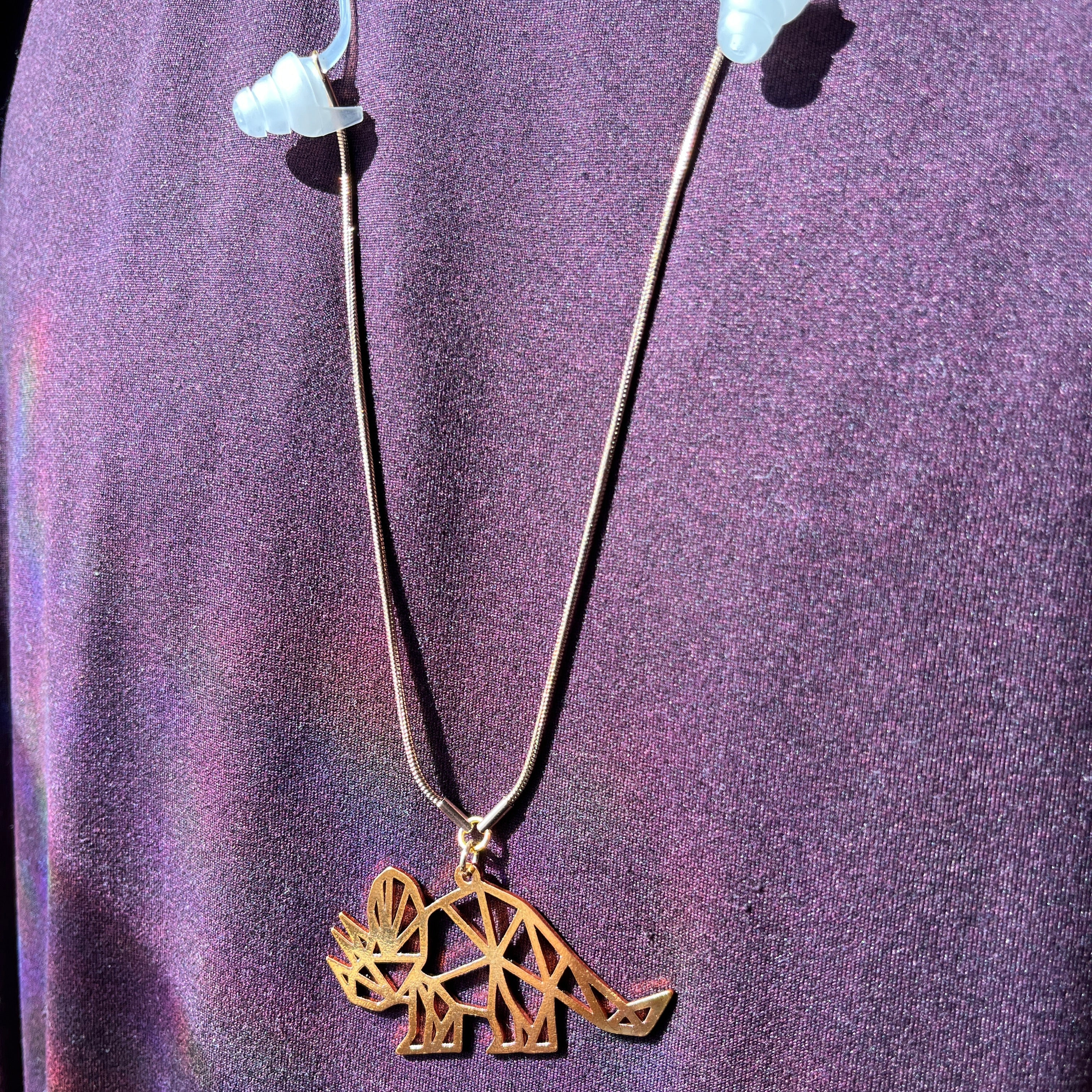 Geo Dino Earplug Necklace Wook Plugs