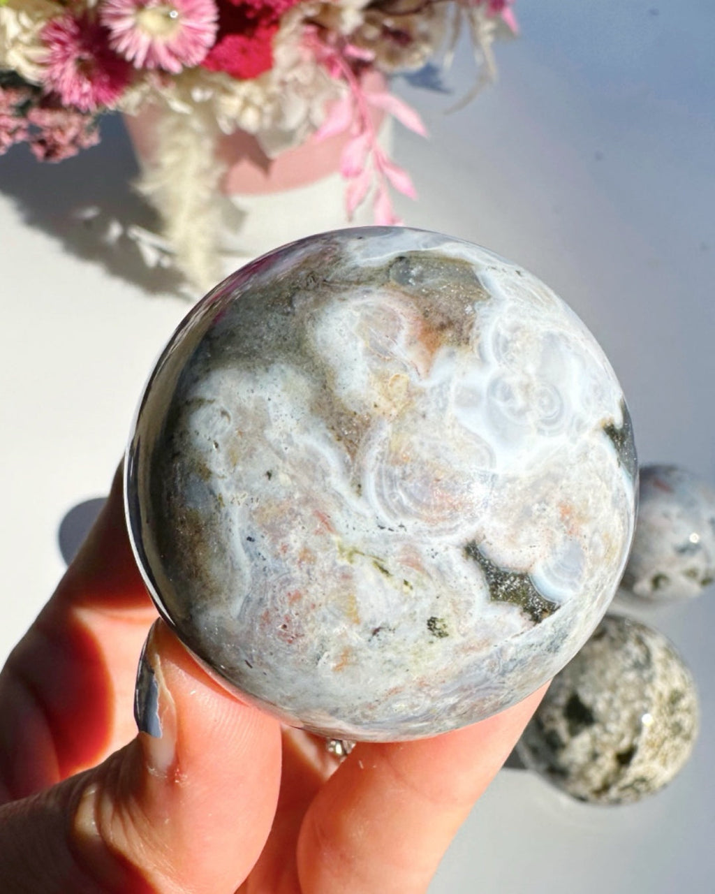 Ocean Jasper Sphere Baltic Mermaid
