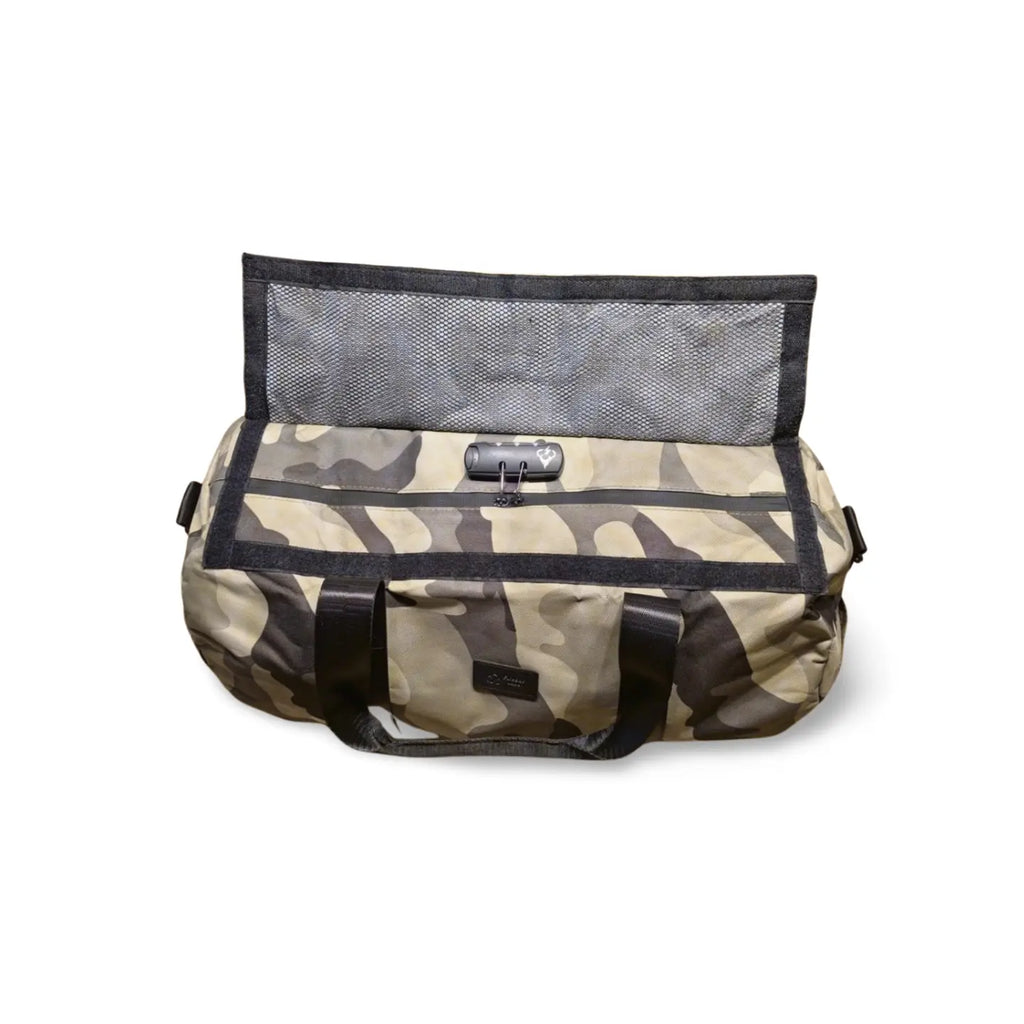 Essential Smell Proof Max Duffle Bag - Fashionable, Discreet + Hidden Lock (FireBar Labs x PBAL) Safely Fashion Powered by FireBar Labs