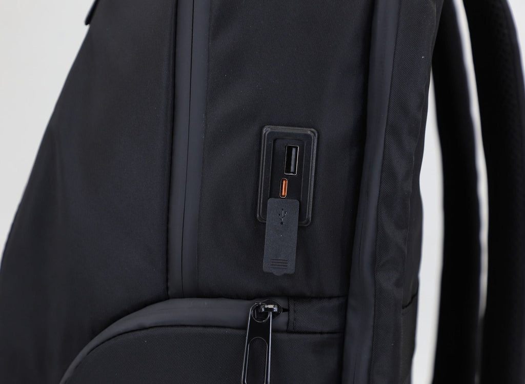 Executive Tech Elite Backpack w/USB-C Fast Charge Port + Hidden Lock (FireBar Labs x PBAL) Safely Fashion Powered by FireBar Labs