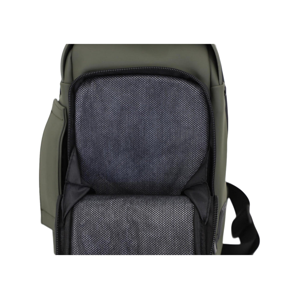 Executive Tech Smell Proof Crossbody w/USB-C Fast Charge Port + Hidden Lock (FireBar Labs x PBAL) Safely Fashion Powered by FireBar Labs
