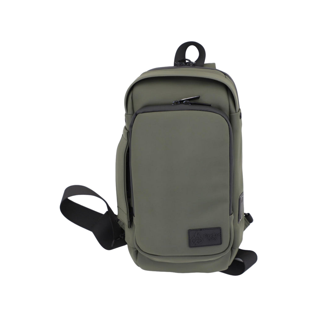 Executive Tech Smell Proof Crossbody w/USB-C Fast Charge Port + Hidden Lock (FireBar Labs x PBAL) Safely Fashion Powered by FireBar Labs