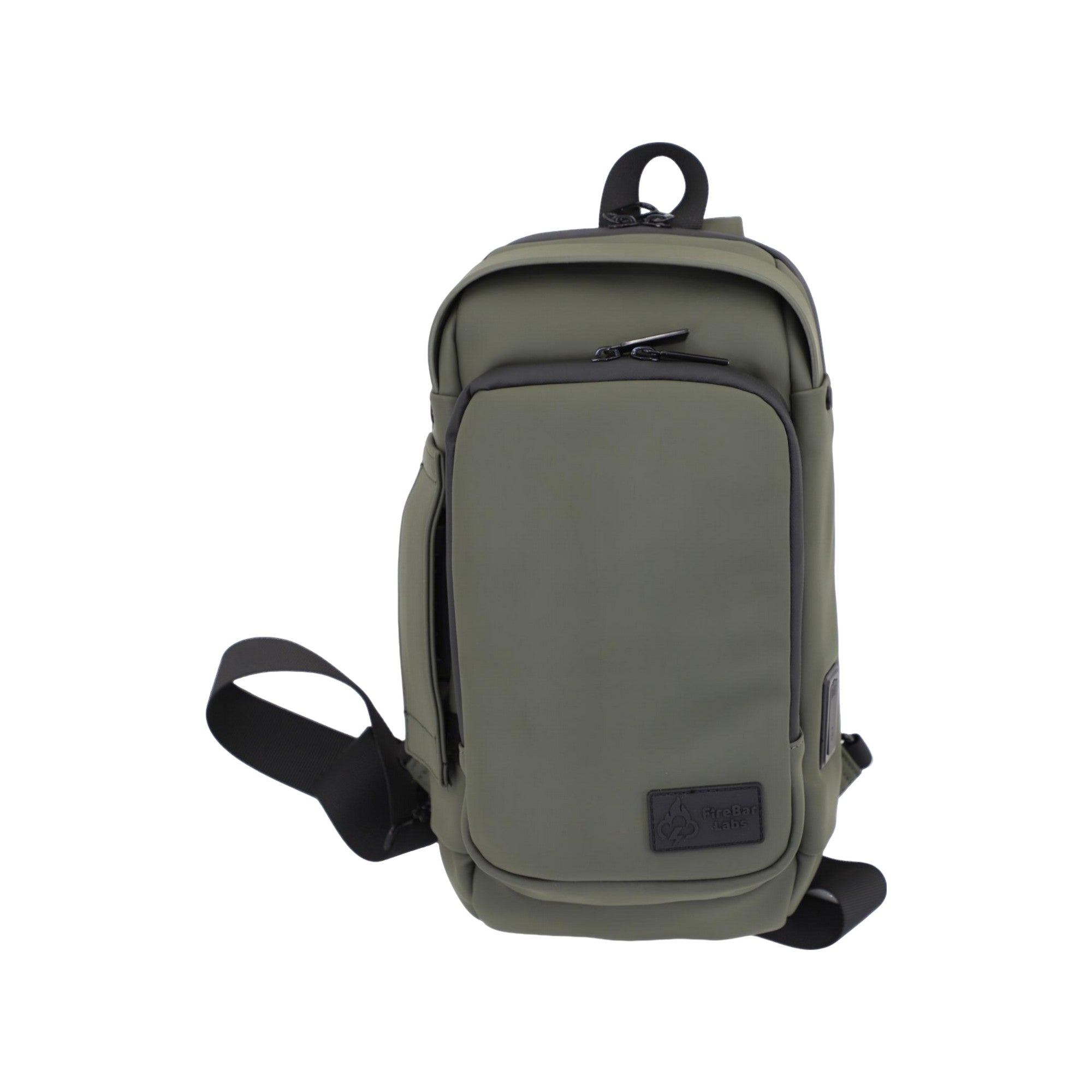 Executive Tech Smell Proof Crossbody w/USB-C Fast Charge Port + Hidden Lock (FireBar Labs x PBAL) Safely Fashion Powered by FireBar Labs