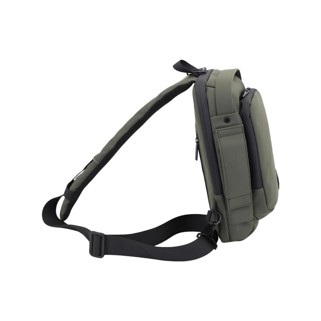 Executive Tech Smell Proof Crossbody w/USB-C Fast Charge Port + Hidden Lock (FireBar Labs x PBAL) Safely Fashion Powered by FireBar Labs