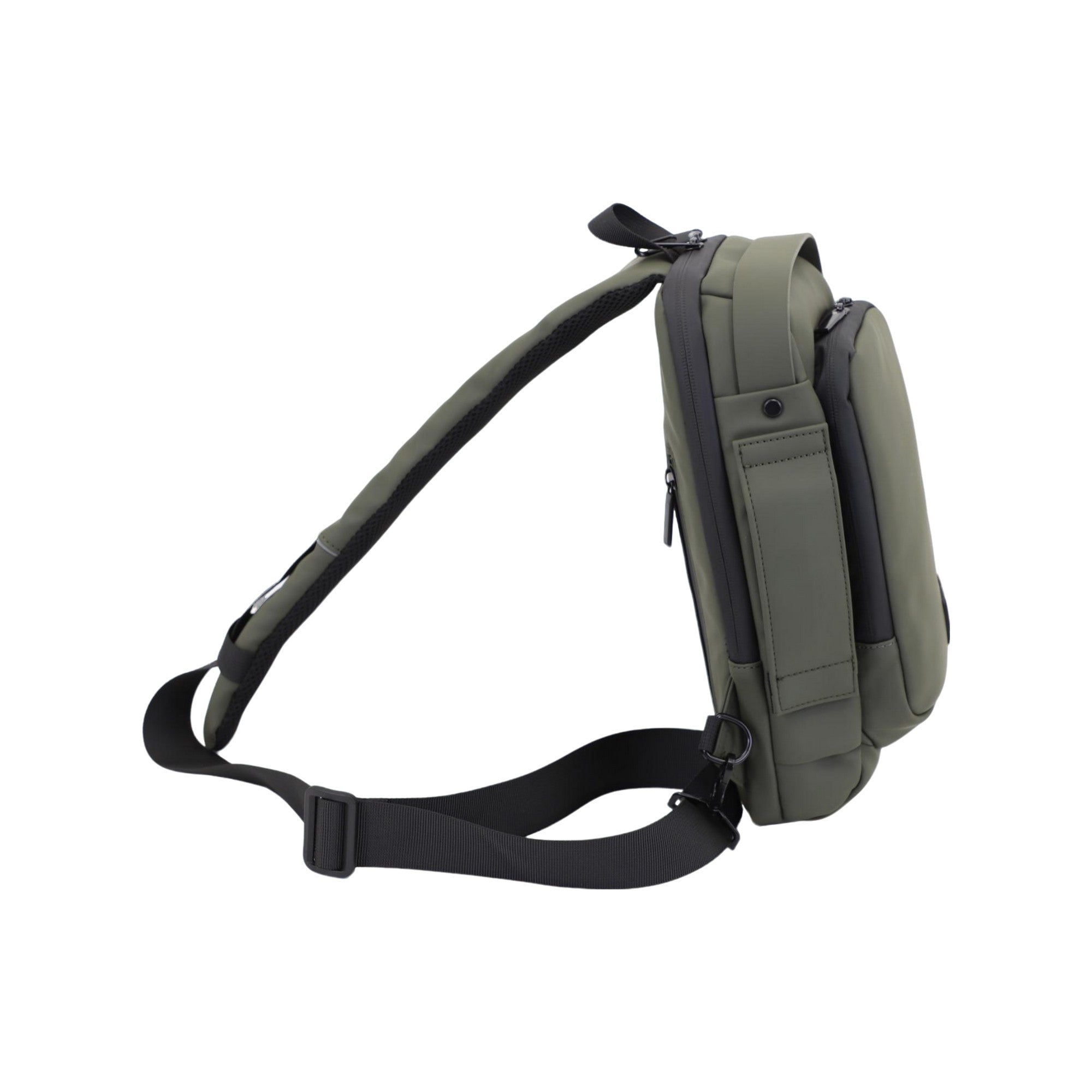 Executive Tech Smell Proof Crossbody w/USB-C Fast Charge Port + Hidden Lock (FireBar Labs x PBAL) Safely Fashion Powered by FireBar Labs