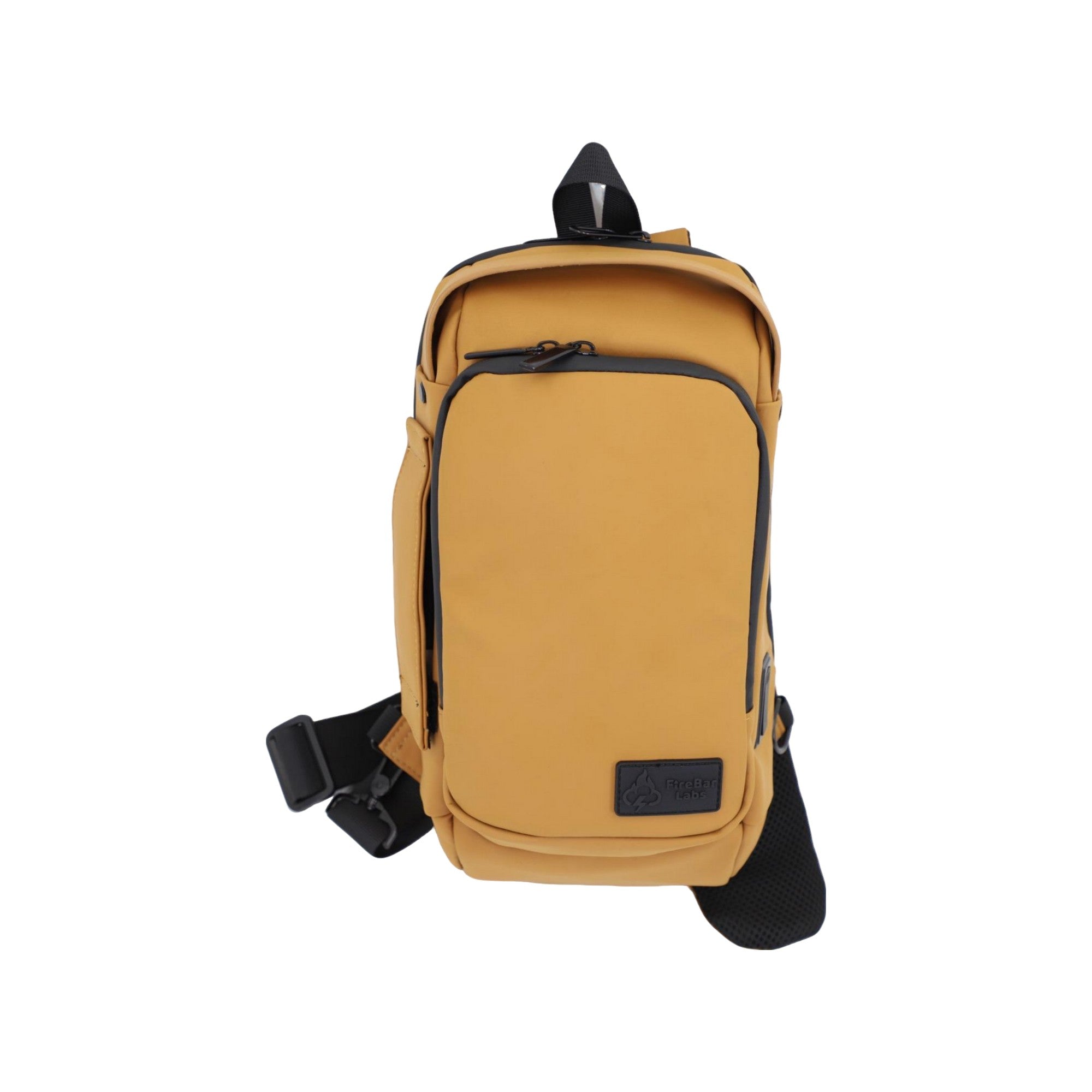Executive Tech Smell Proof Crossbody w/USB-C Fast Charge Port + Hidden Lock (FireBar Labs x PBAL) Safely Fashion Powered by FireBar Labs