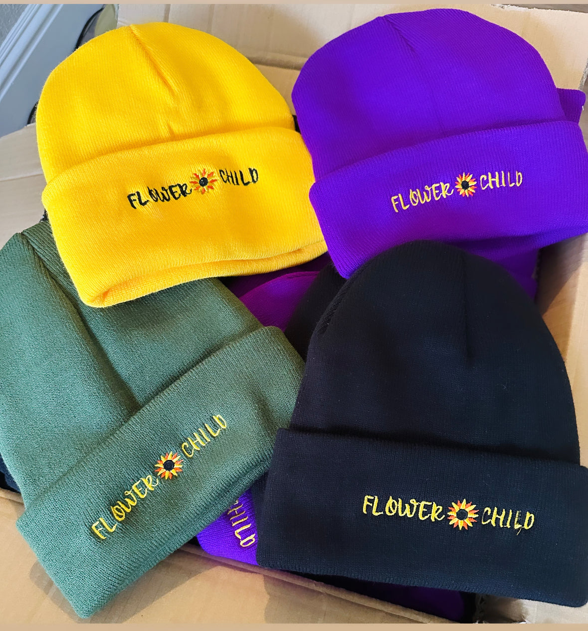 Satin Lined Beanies Flower Child Loc Care LLC