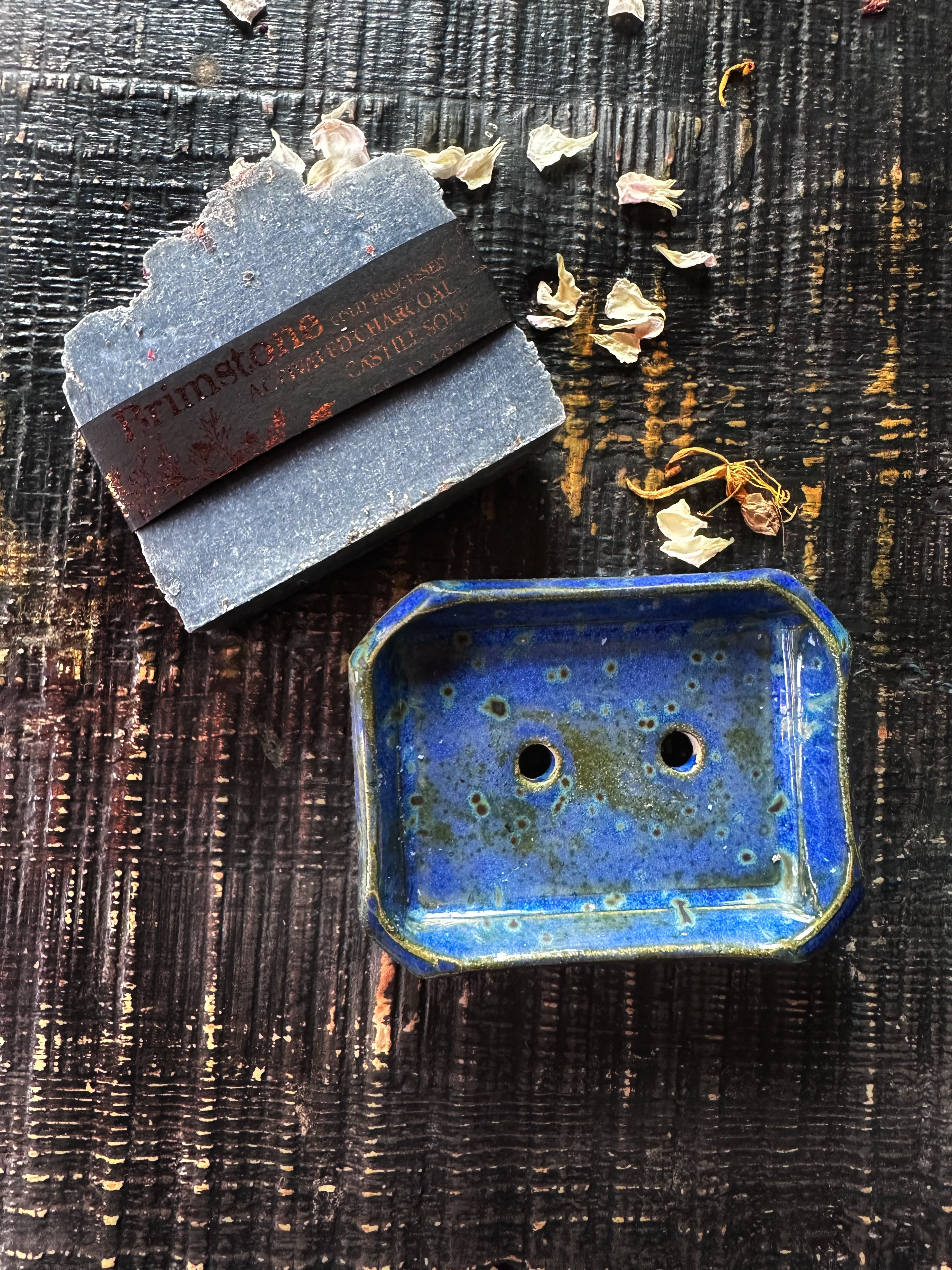 Lapis Blue, Ceramic Soap Dish Keven Craft Rituals