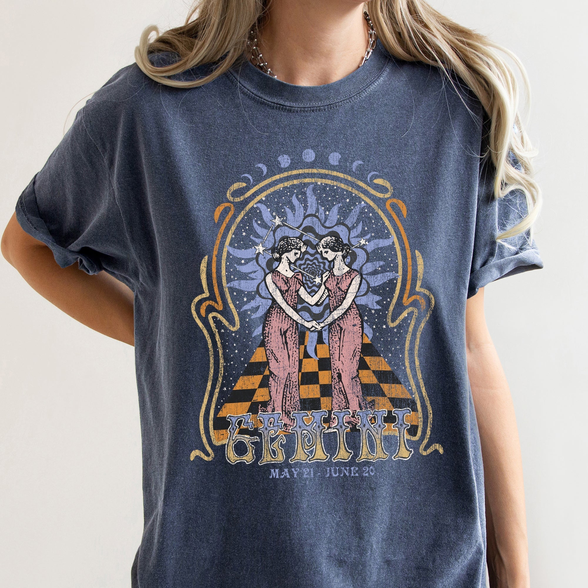 Gemini Zodiac Comfort Colors Tees, Horoscope, Astrology Refinery No. 1