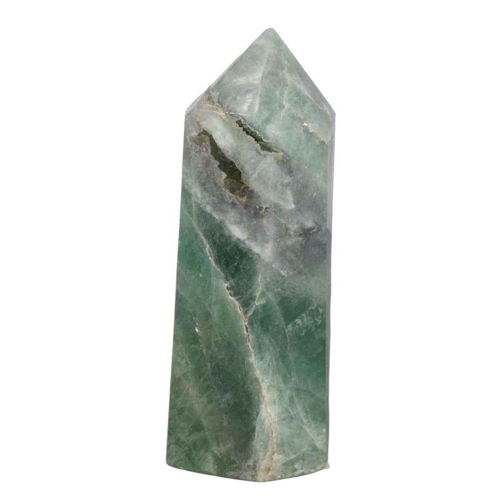 Green Fluorite Crystal Tower Heart Chakra Clarity Stone Crystal Destiny